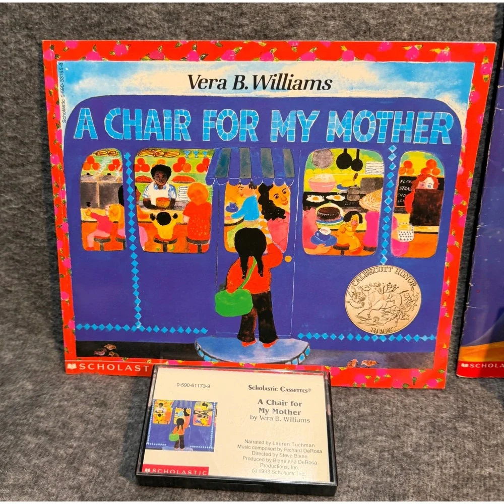Scholastic Book & Cassette Lot 3 A Chair for My Mother Hush Little Alien Noisy
